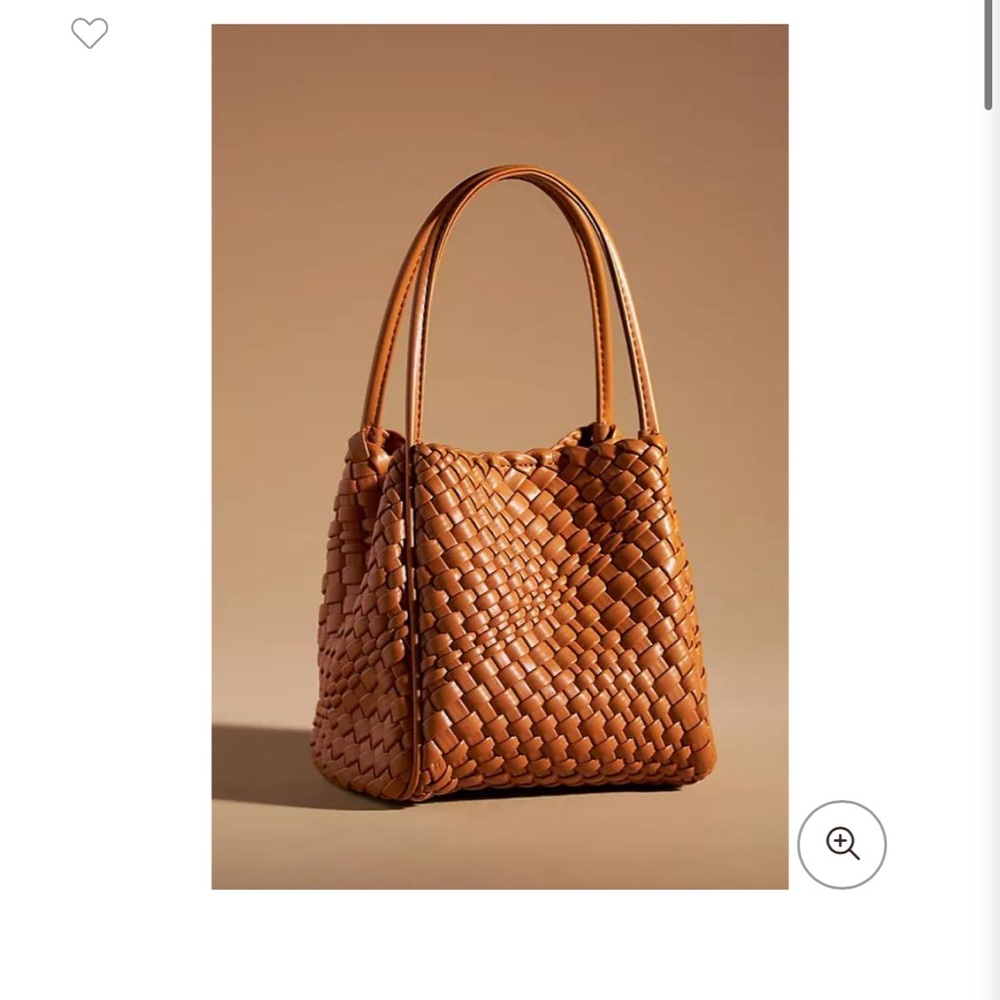 Woven Mini Hollace Tote - brown